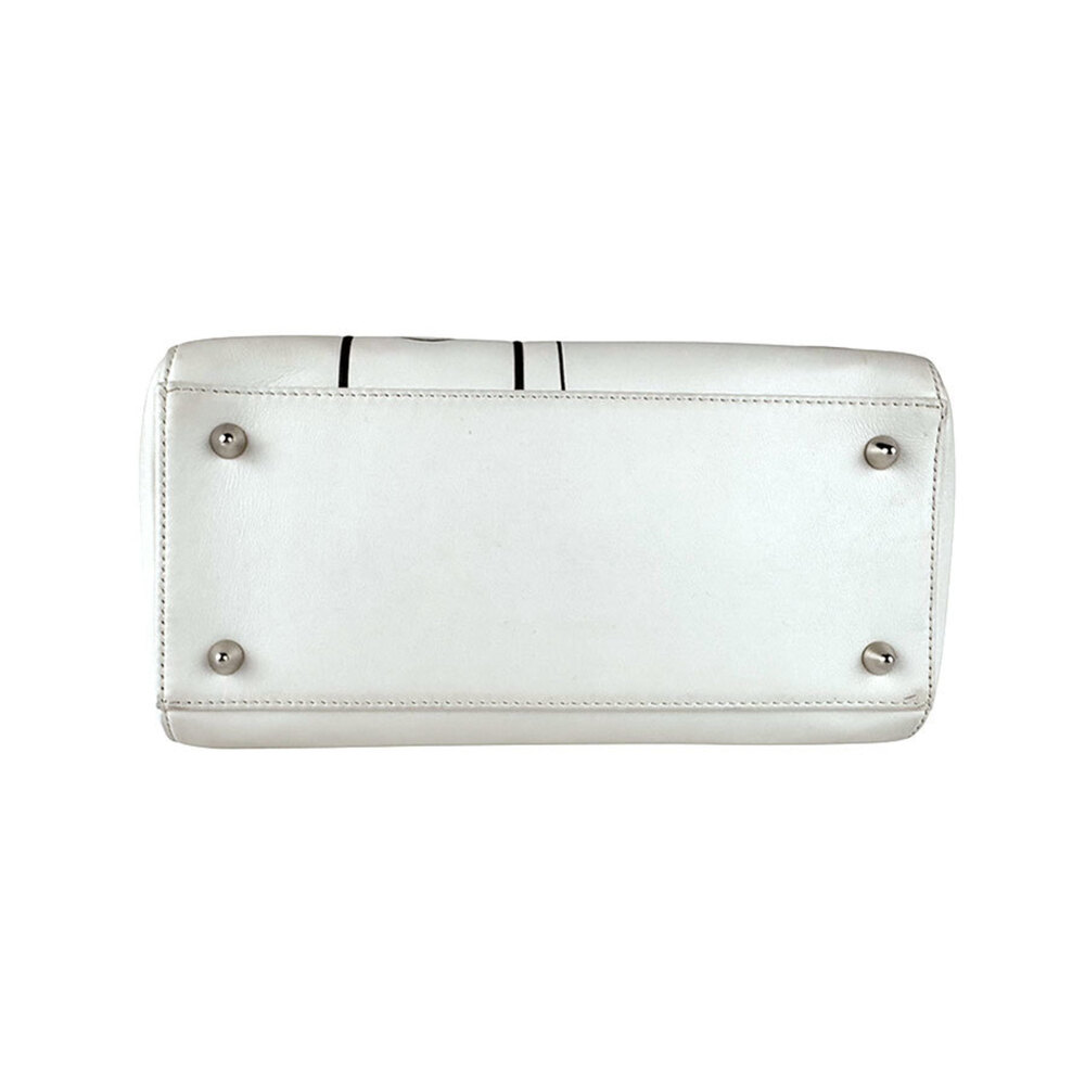 CHRISTIAN DIOR White Leather Shoulder Bag - Picture 4 of 14